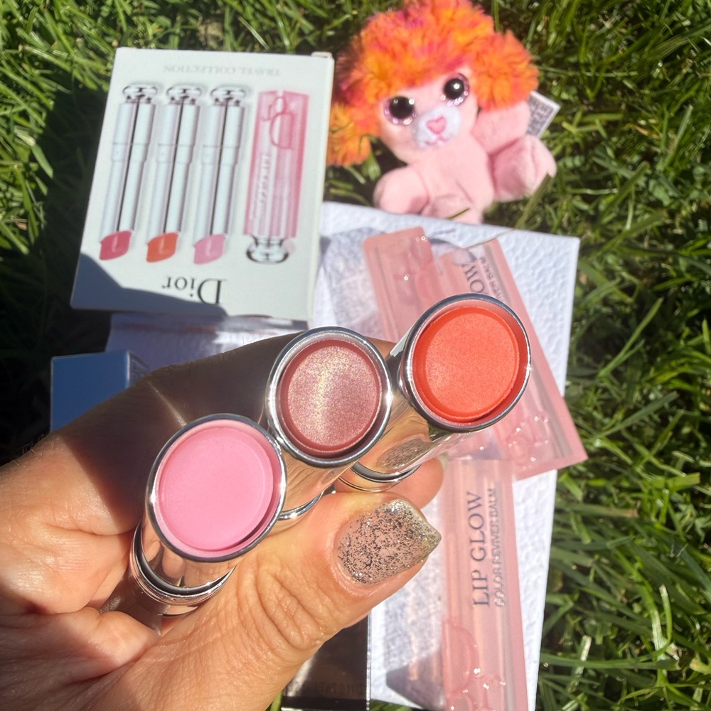 Dior Addict Lip Glow Collection Gift (3PCS) 001 pink, 004 Coral,012 Rosewood🌸🌼